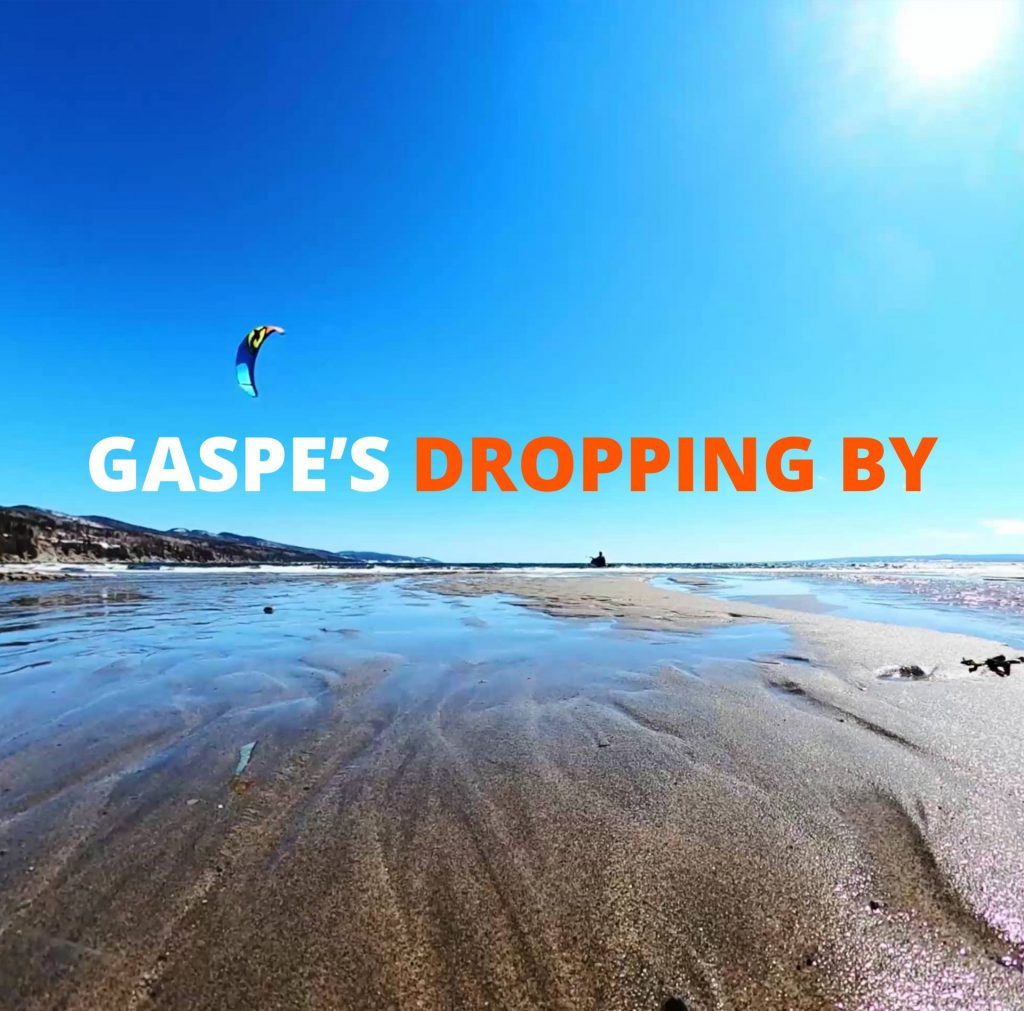 Gaspe's dropping by : The beach at home