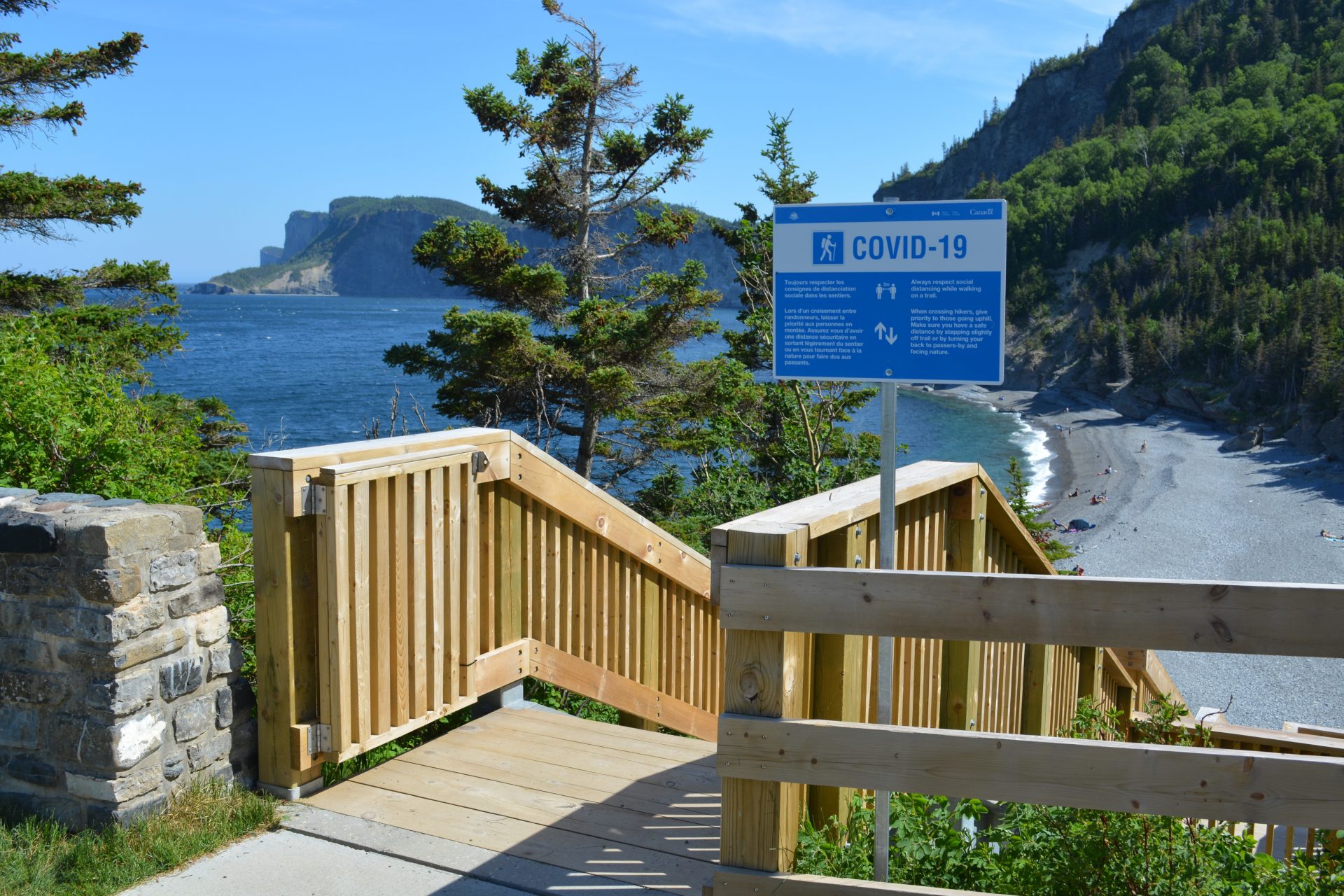What is open and closed in Forillon National Park?